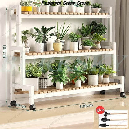 Floor-standing Plant Stand, Flower Stand, Flower Shelf, Planter Rack, Storage Organizer, Display  Garden, Balcony, 2, 3, 4Tier