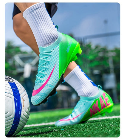 New Men's Football Boots Training Cleats Sneakers Soccer Shoes Wholesale FG Top Quality Non-Slip Drop Shipping Unisex Adult