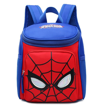 Aoger Anime Spiderman Design Backpack Frozen Cars Printing Boys Primary Children School Bag Kids Kindergarten Backpack Travel