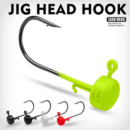 5pcs Anzóis de Pesca 2.8g 3.5g 4.6g 7g Ned Mushroom Head Jig Anzol Afiado com Barba para Iscas de Silicone Ferramentas de Pesca Jigging