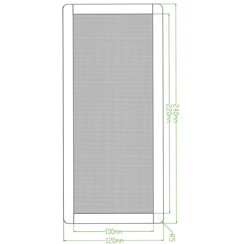 120x240mm 120x120mm Fan Dust Filter Mesh Magnetic Frame PVC PC Computer Case Fan Dust Mesh Cover Grills