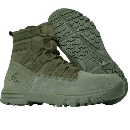 LAHORS Lightweight Suede Leather Tactical Combat Boots Men Outdoor Hiking Desert Army Shoes Breathable Male Ankle Boots Man made
