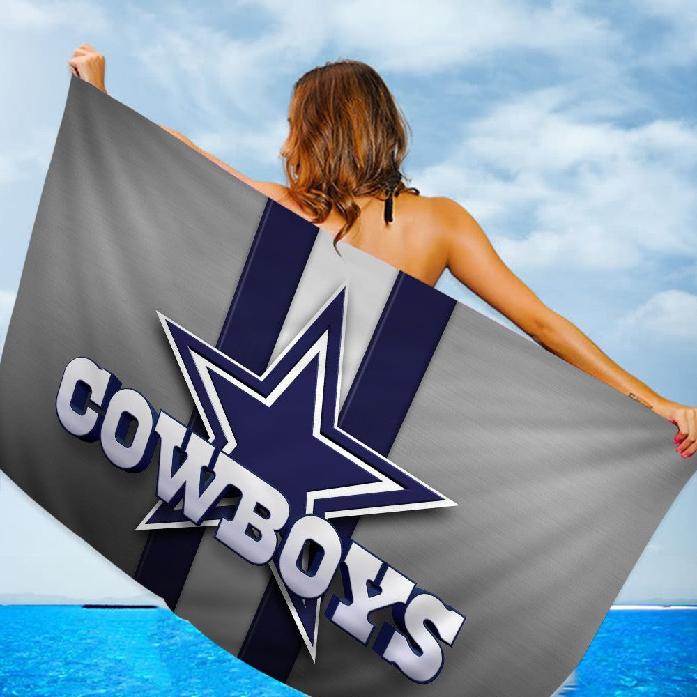Dallas C-Cowboys Prayer Big Microfiber Beach Towels Quick Dry Towel Sand Beach Towels Pool Towel for Travel Swim Pool Yoga