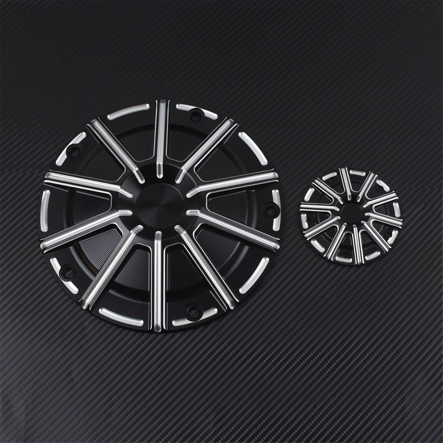 Motorcycle CNC 5 Holes Engine Derby Timer Timing Cover Black For Harley Touring Road Glide Heritage Softail Fat Boy FLSTF Dyna