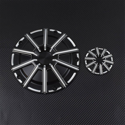 Motorcycle CNC 5 Holes Engine Derby Timer Timing Cover Black For Harley Touring Road Glide Heritage Softail Fat Boy FLSTF Dyna