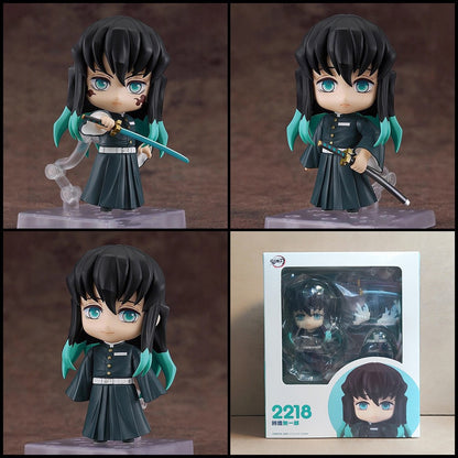 Anime Demon Slayer Series Tanjirou #1193 Nezuko #1334 Zenitsu #1361 Inosuke #1541 Kyoujurou Kochou Shinobu Conjunto de Bonecos e Estatuetas de Presente