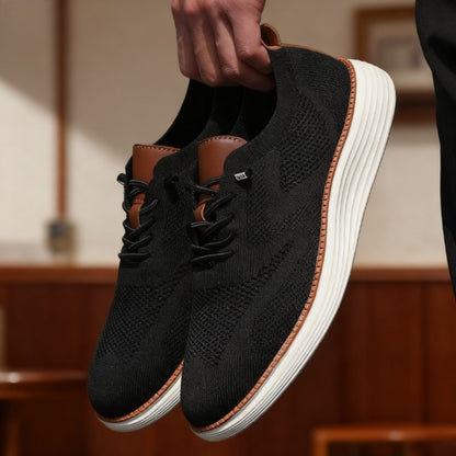 Tênis Masculino Casual para Caminhada, Tênis de Malha Respirável, Sucesso de Vendas, Leve, Antiderrapante, Plano, de Amarrar, para Corrida