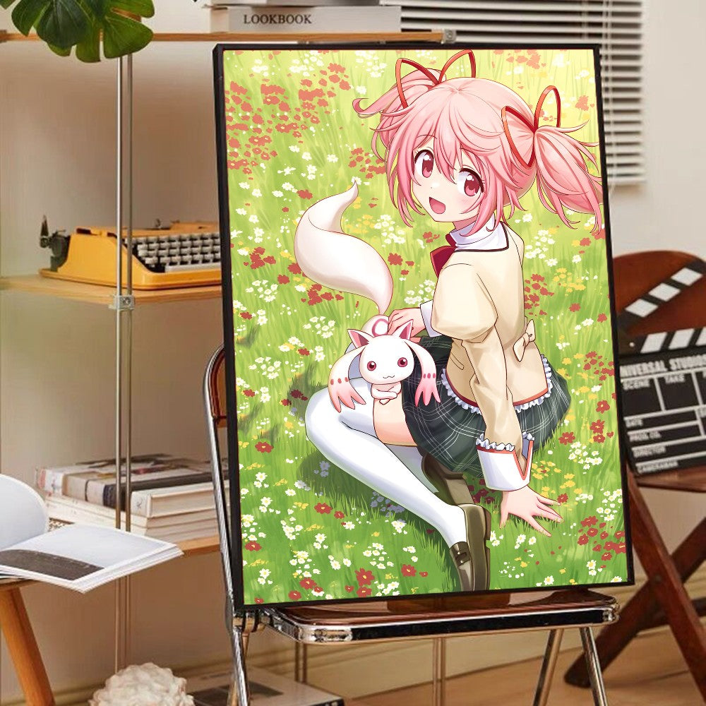 Puella Magi Madoka Magica Poster Anime Posters Sticky HD Quality Wall Art Retro Posters For Home Kawaii Room Decor