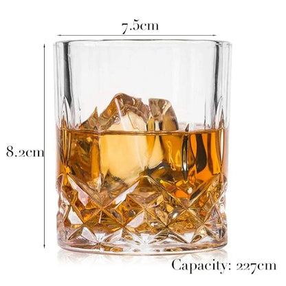 1 Copo de Uísque, Copos Tumbler para Whisky On the Rocks, Vidraria para Coquetéis, Scotch, Bourbon, Gin, Vodca, Conhaque