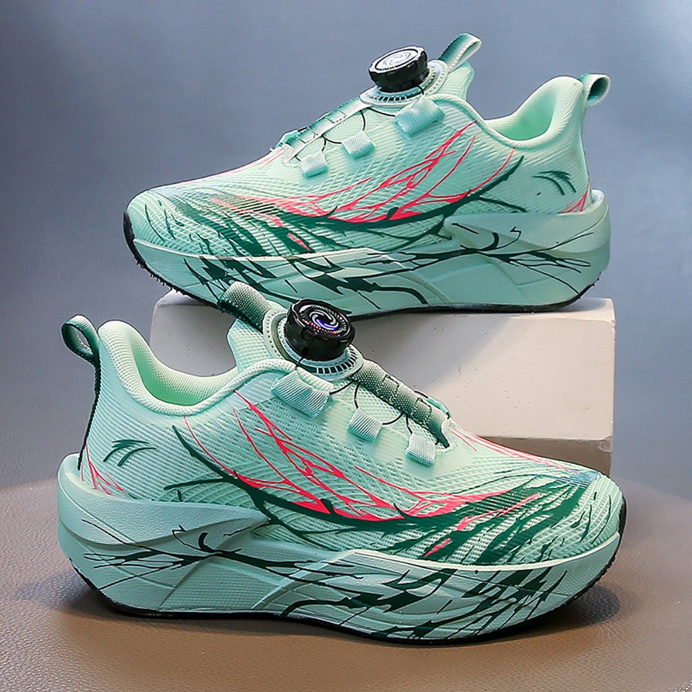 Autumn Sport Shoes For Children Mesh Breathable Teenager Kid's Sneakers Soft-soled Lightweight Boy's Girl's Running Shoes