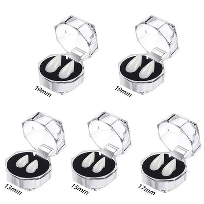 1-5pcs Vampire Teeth Fangs Dentures Props Halloween Costume Props False Teeth Solid Glue Denture Adhesive Halloween Party Decor
