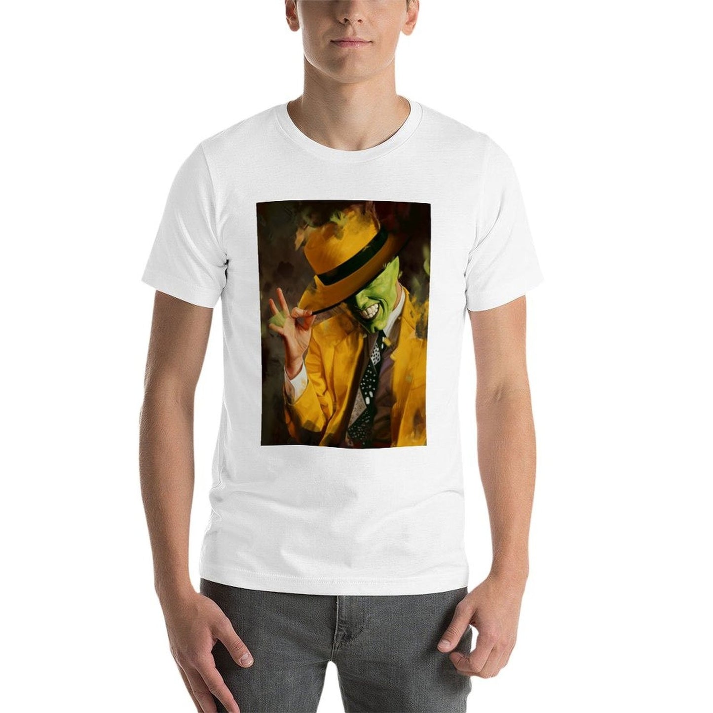 The Mask T-Shirt t shirt man plain man t shirts cotton T-Shirt