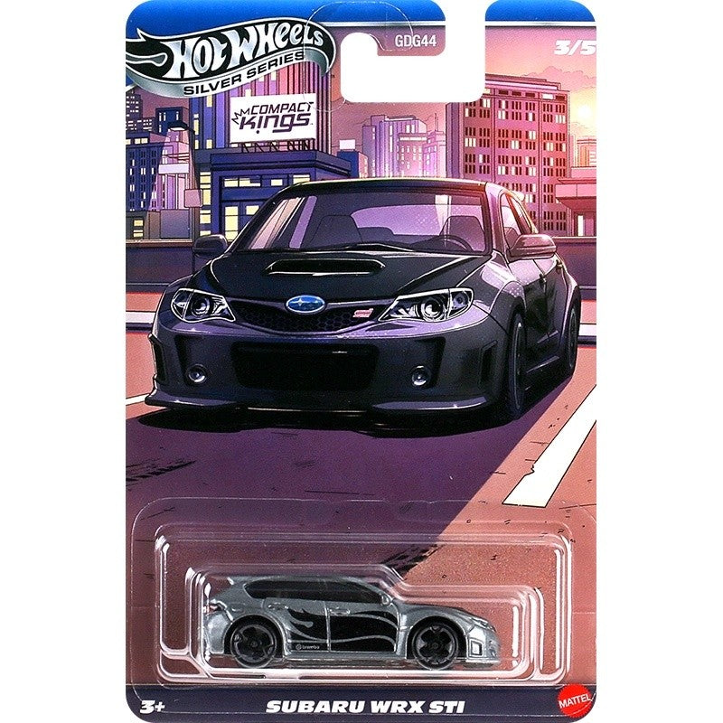 Nova Série Hot Wheels Silver Compact Kings Modelos de Carros Colecionáveis em Escala 1:64 Ford Honda Civic Subaru WRX Mazda Nissan de Liga Leve