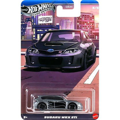 Nova Série Hot Wheels Silver Compact Kings Modelos de Carros Colecionáveis em Escala 1:64 Ford Honda Civic Subaru WRX Mazda Nissan de Liga Leve