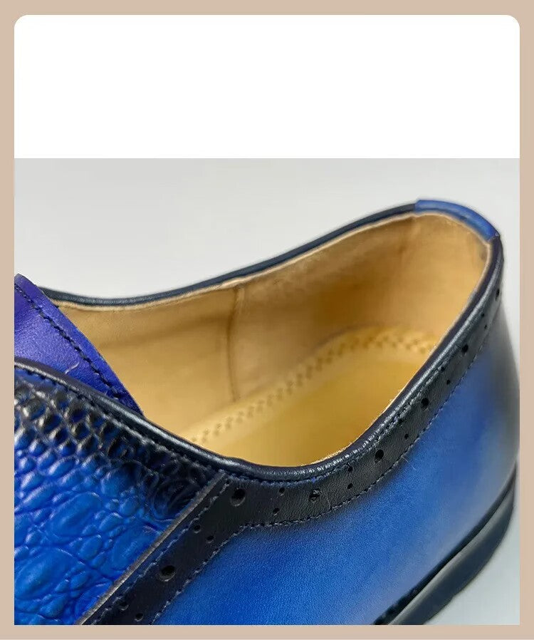 Handmade men shoes luxury brand high quality Genuine Leather dress shoes Man Fashion Formal Office Oxford Male Footwear Social