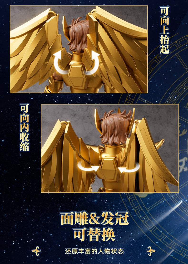 Novo Genuíno BLOKEES Gold Saint Seiya Sagitário Seiya Pégaso Aiolos Tenma Pégaso Action Figure Brinquedo Montar Figura Brinquedo Presente