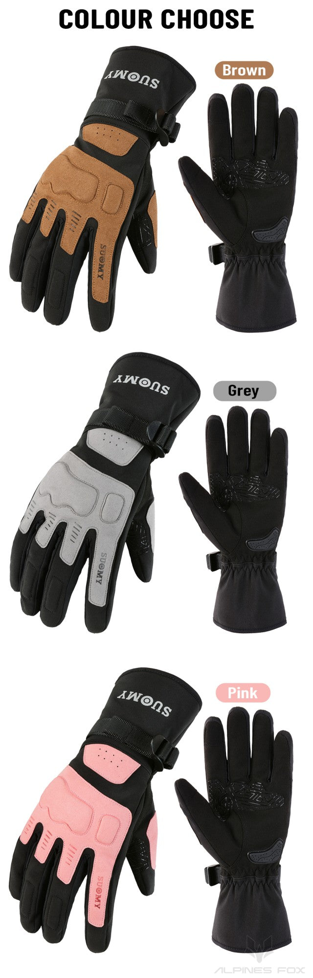 Luvas de Motocicleta Impermeáveis e Corta-Vento Guantes Moto Luvas de Pilotagem de Motocicleta Tela Sensível ao Toque Luvas de Motocross de Inverno
