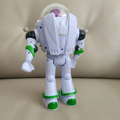 Brinquedo infantil Disney Toy Story Buzz Lightyear modelo robô elétrico que anda boneca de ação de presente de aniversário para crianças