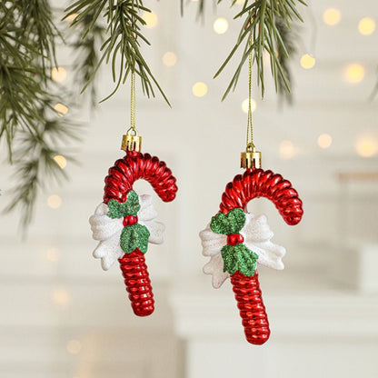 2PCS Red&white Christmas Hanging Decoration Plastic Santa Clause Xmas Ornament Ball Festival Camera Owl Xmas Baubles