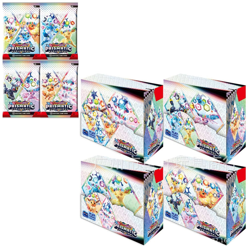 360 Cartas Pokémon Evoluções Prismáticas Escarlate Violeta 151 Tempestade Prateada Destinos de Paldea Cartas de Troca de Batalha de Booster em Inglês