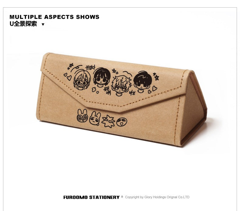 Anime Alien Stage Ivan Luka Till MiZi Sua Cosplay Spectacle Case Cartoon Glasses Box Writing Cases Ornament Xmas Gift