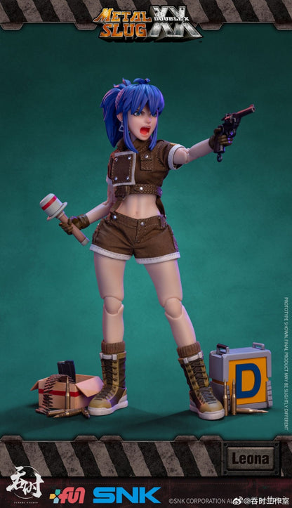 ?Original?TunShi Studio TS-012 Metal Slug XX? Leona Heidern 1/12 Action Figure Colecionáveis Modelos Brinquedos