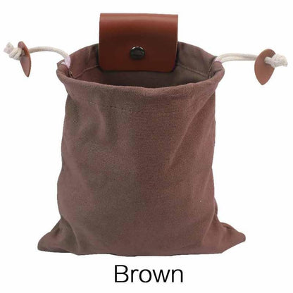 Multipurpose Collapsible Canvas Foraging Bag Berry Mushroom Picker Drawstring for Camping Hiking Beachcombing Outdoor Gear