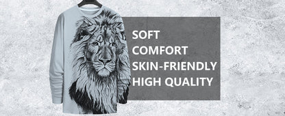 Men's Funny Slang T-shirt Long Sleeve T Shirt 3D Print Crew Neck Shirt Fashion Daily Basic Street Apparel Casual Daily Clothing