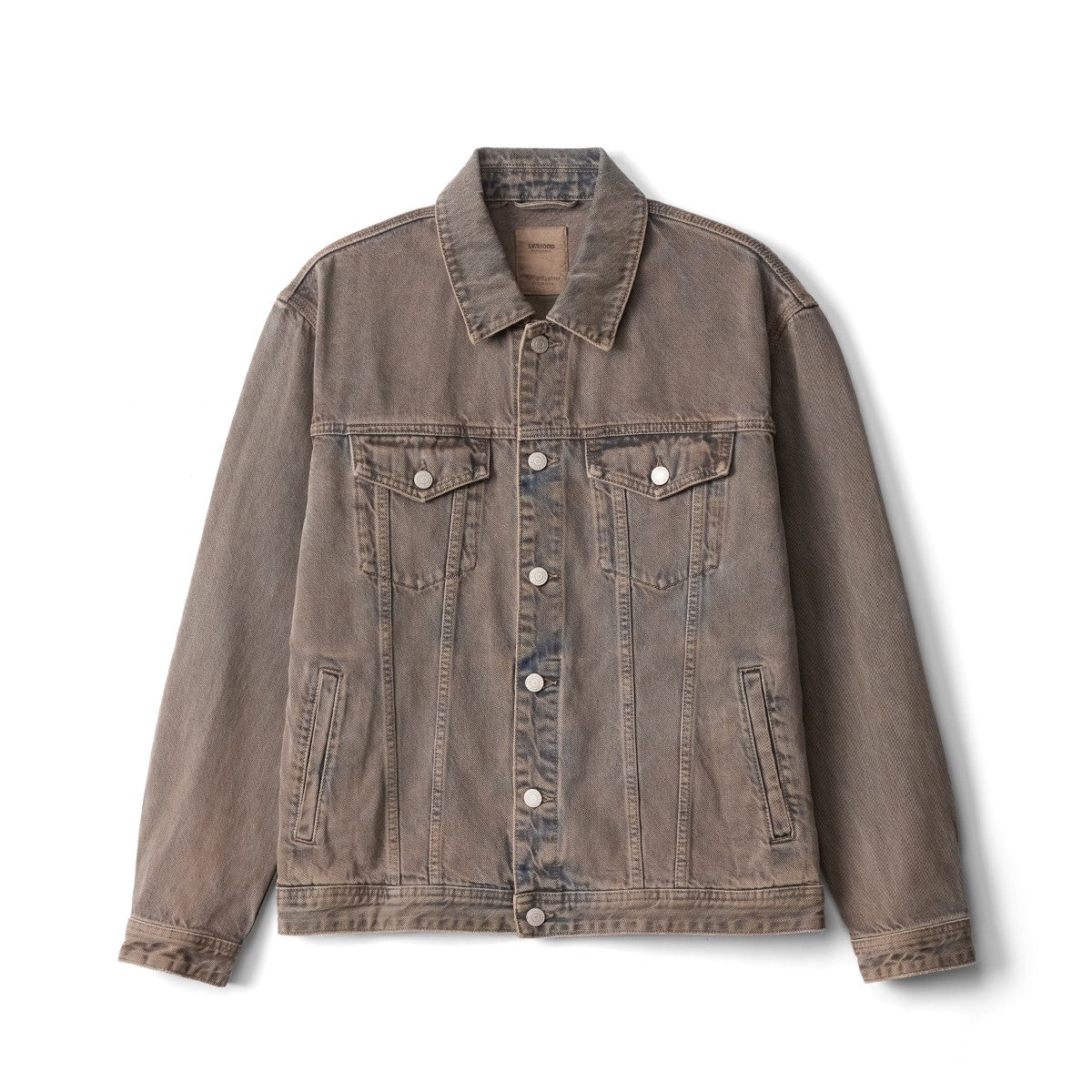 SIMWOOD 2025 Autumn New Oversize Washed Vintage Denim Jackets Men 12.5oz Plus Size Coats