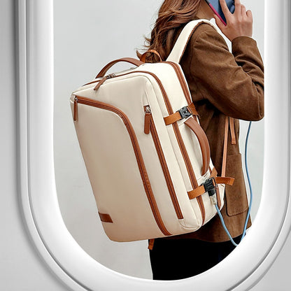 Backpack Unisex New Simple Business Computer Backpack Outdoor Large Capacity Travel Bag Student School Bag Boys