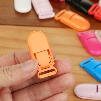 TYRY.HU 10Pcs/set Plastic Baby Pacifier Clips Holder Soother Pacifier Infant Dummy Clips Accessories For Pacifier Clip Diy