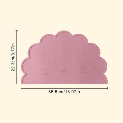 Color Kids 1Pcs Silicone Dining Appliance Placemat Dishes Plate Table Mat Children's Tableware Pad Kids Feeding Mat Baby Stuff