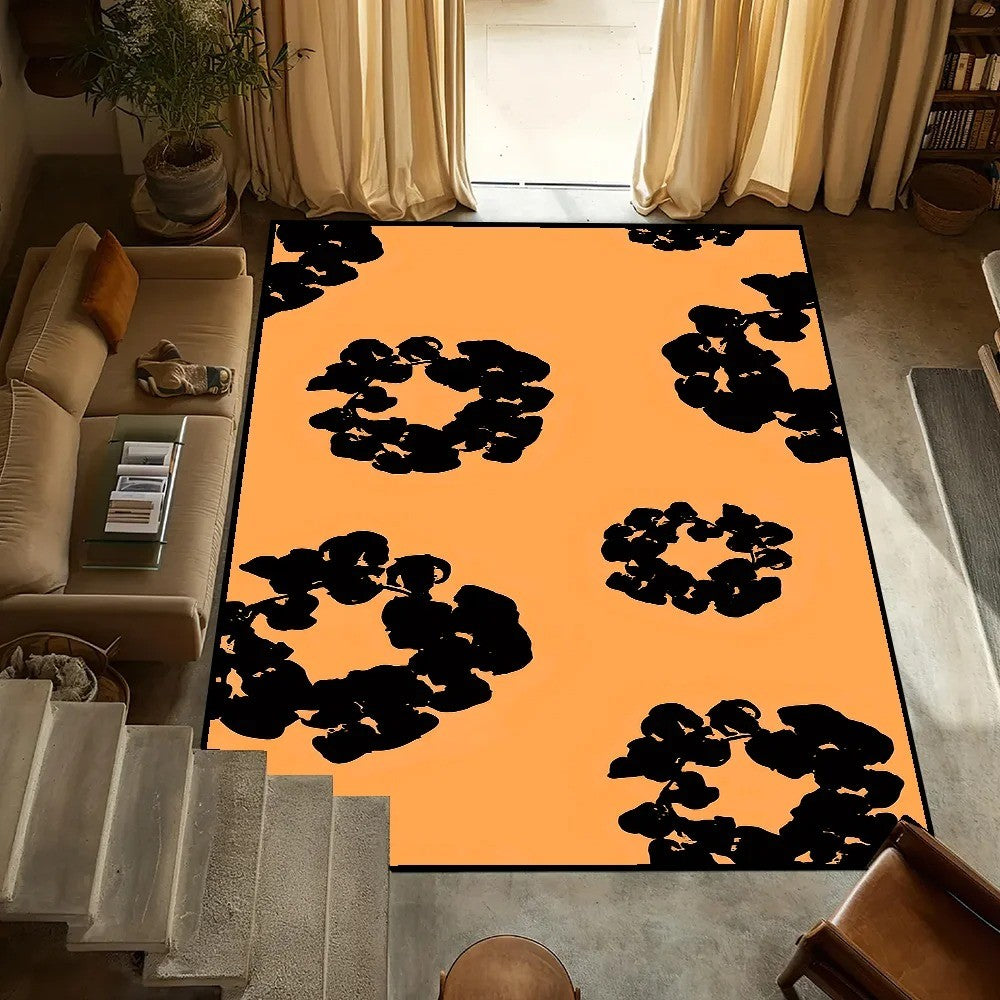 MINISO small T-Tears carpet Anti-Slip Kitchen Bedroom fashion D-Denim Handmade Tufted Rug Luxury Living Room Entrance Decoration