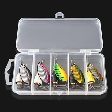 Isca de glitter composta rotativa a laser de metal, isca falsa, isca, equipamento de pesca, isca artificial giratória, isca dura