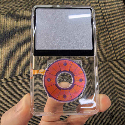 Clear Faceplate Transparent Front Housing Case with Clickwheel Flex Button Kit For iPod Classic 6th 7th Gen 80GB 120GB 160GB