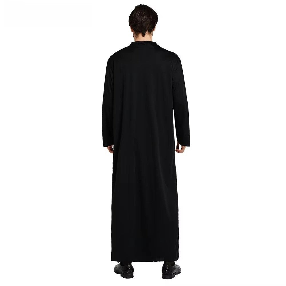 Higih Quality Adult Size Father's Clothing Virgin Mary Black Cosplay Costume Priest Role Nun Costume Cosplay Events