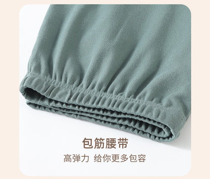 High Quality 100% Cotton Pajamas Suit Men Outside Classic Simple Male's Homewear Fashion Soft Breathable Sleepwear Business Gent