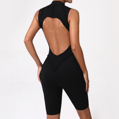 New Yoga Suit Short Sleeve Zipper Sports Clothing Fitness Suits Women Dance Running Training Clothing Gym Push Ups Yoga Suit Set