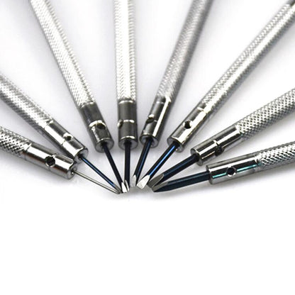 Conjunto de 13 Chaves de Fenda Fenda Cruzada de 0,6-2,0mm Profissional para Relojoeiros Ferramentas de Reparo de Relógios Kit Dropshipping