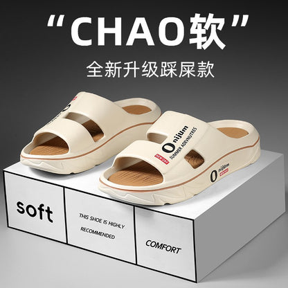 New Summer Men Massage Slippers Sides Indoor Outdoor Sandals Soft Sole Slides Male Flip-flops Men's Sandals Beach Casual Shoes