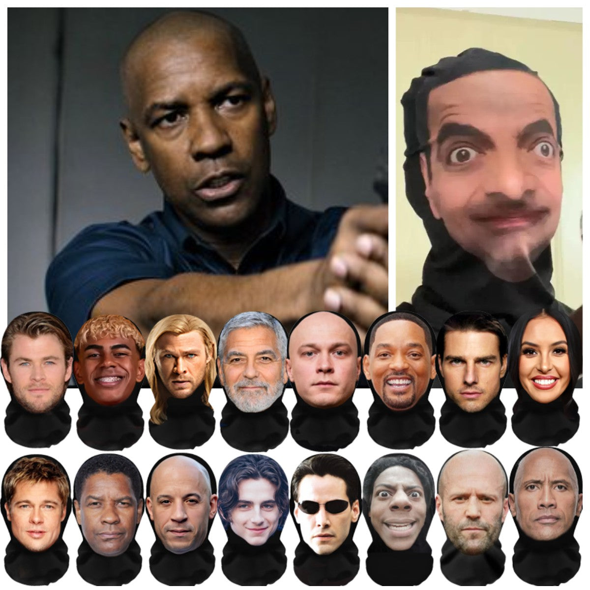 3D Printed Celebrity Face Masks Kanye Pattern Full Face Mesh Masks Party Funny Cosplay Props ??Balaclava Breathable Headcovers