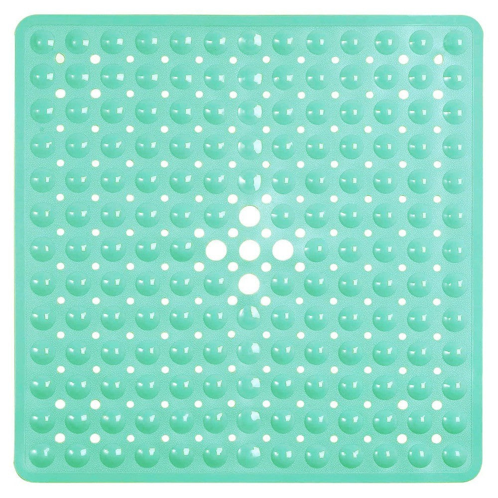 Tapete de chuveiro 53x53cm ventosa PVC antiderrapante tapete de banho quadrado para chão de chuveiro tapete de segurança antiderrapante para banheira carpete de banheiro