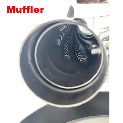 Black Chrome Dual Exhaust System Muffler For Harley Softail Heritage Classic Fat Boy Deluxe Slim Cross Bones 1997-2017