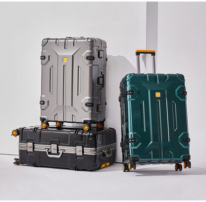 Large Capacity Aluminum Frame Luggage Suitcase with Wheels Travel Bag Durable And Wear-Resistant 20-28 Inch Rolling Suitcase