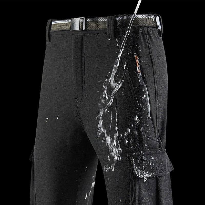 Thick Warm Fleece Winter Pants Women Waterproof Hiking Trekking Camping Skiing Soft Shell Pants Outdoor Windproof Trousers