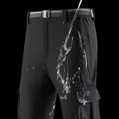 Thick Warm Fleece Winter Pants Women Waterproof Hiking Trekking Camping Skiing Soft Shell Pants Outdoor Windproof Trousers