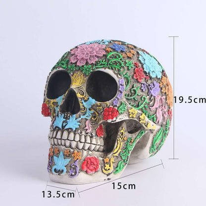 Vilead Creative 1:1 Mexican skulls Ornaments Halloween Party Figurines Home Decoration Medical Model Room Interior Statue Gift