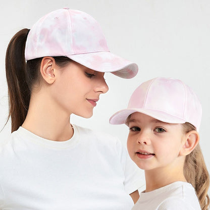 Fashion Kids Baseball Cap For Girls Boys Sun Hat Hollow Back Ponytail Caps Children Snapback Hip Hop Hats Adjustable Bones Caps