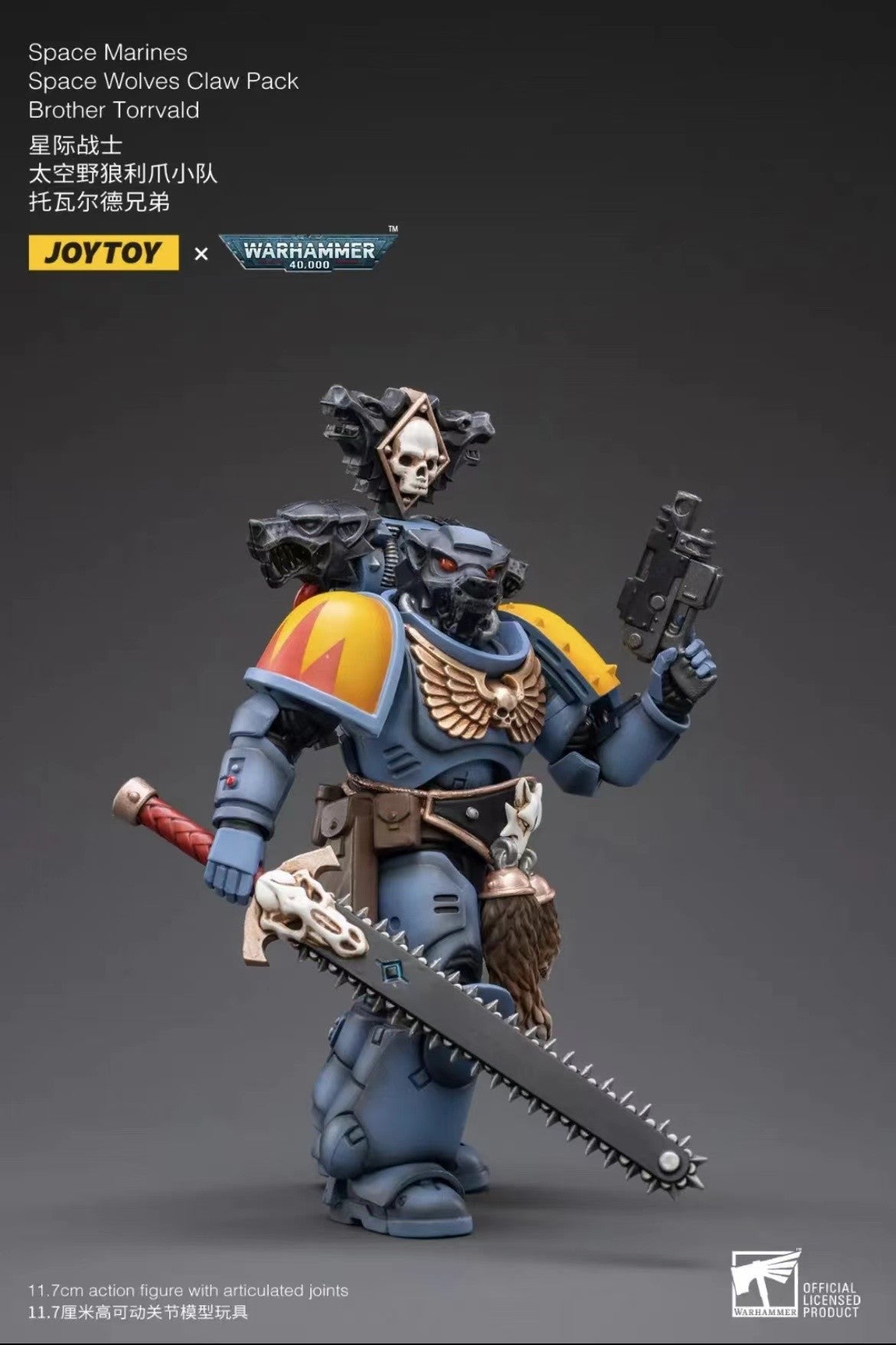 1/18 JOYTOY Action Figure 40K The Horus Heresy Space Wolves Figures And Mechas Logan Ghostwolf Anime Model Toy