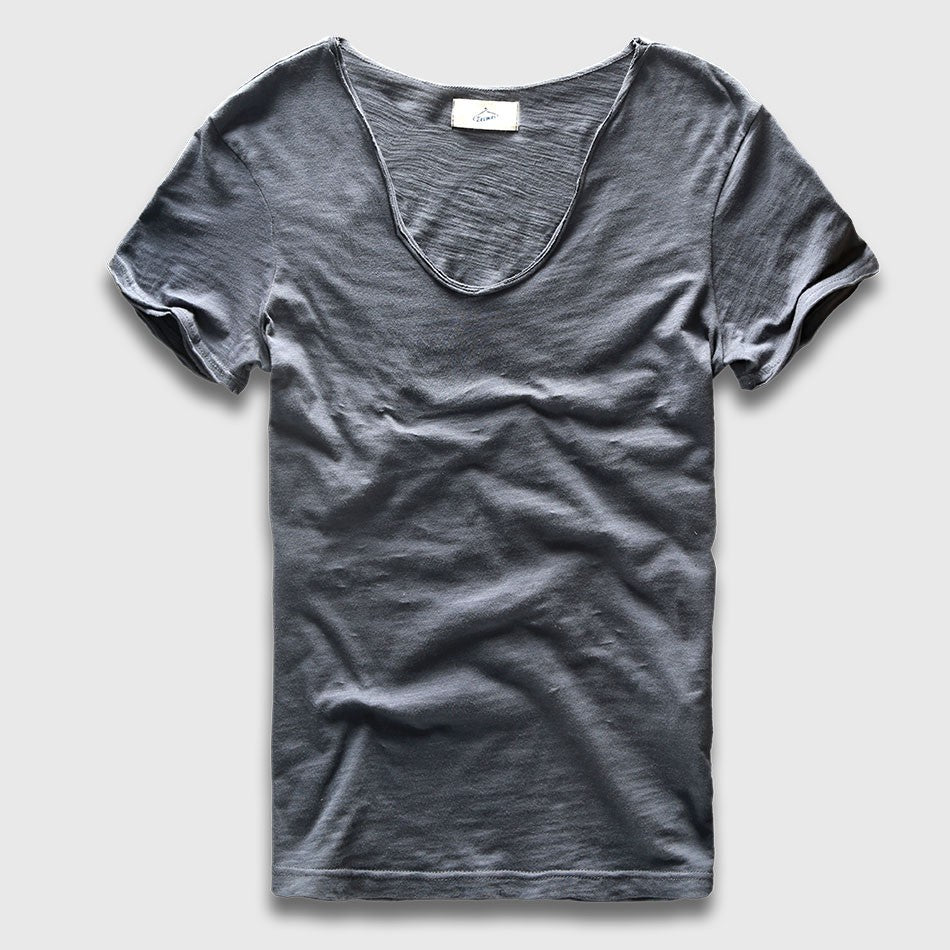 Zecmos Brand Men T-Shirt Plain Hip Hop Fashion Casual V Neck T Shirt Best Seller for Men Short Sleeve Man Top Tees